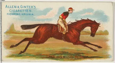 Dry Monopole, from The World's Racers series (N32) for Allen & Ginter Cigarettes