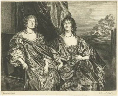Dubbelportret van Ann Kirke en Anna Dalkeith