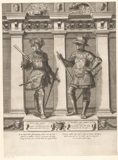 Dubbelportret van Babo en Rotherius van Habsburg