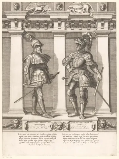 Dubbelportret van Betzo en Guntram van Habsburg