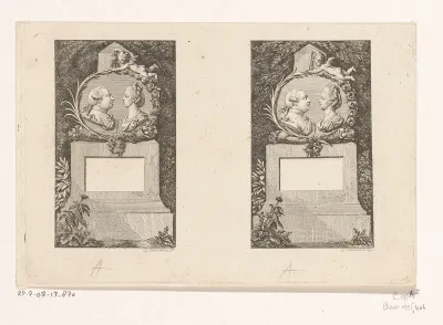 Dubbelportret van George III en Charlotte van Groot-Brittannië