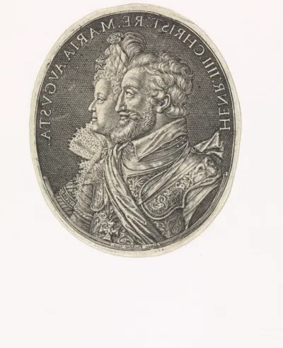 Dubbelportret van Hendrik IV en Maria de' Medici