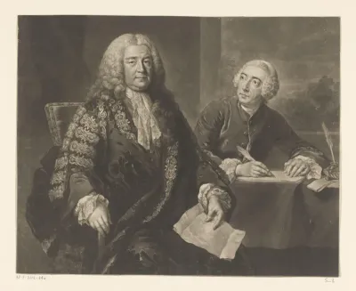 Dubbelportret van Henry Pelham en John Roberts