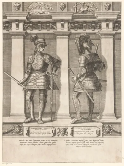 Dubbelportret van Hunifridus en Luitfridus van Habsburg