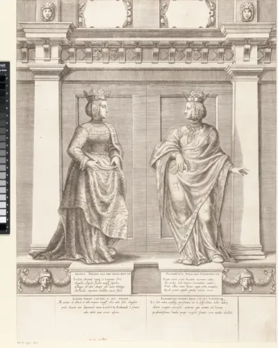 Dubbelportret van Johanna en Elisabeth van Habsburg