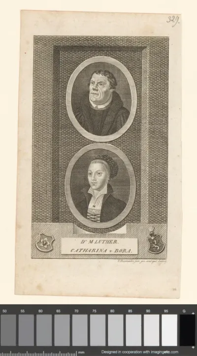 Dubbelportret van Martin Luther en Katharina von Bora