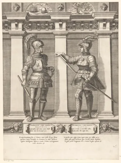 Dubbelportret van Ramprecht en Hetoprecht van Habsburg