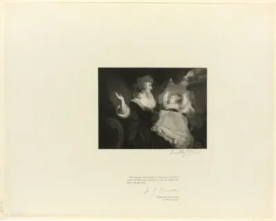 Duchess of Devonshire and child, from Old English Masters