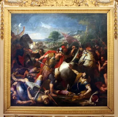 Duel between Aeneas and Mezentius