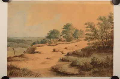 Duinen met gezicht op Alkmaar