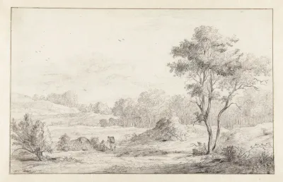 Duinlandschap achter de bleekerij van De Mol