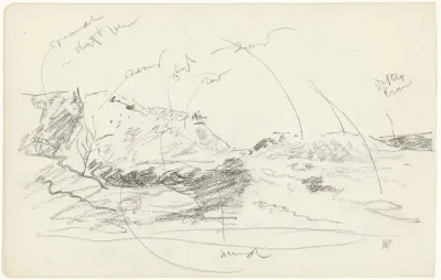 Duinlandschap, met kleurnotities