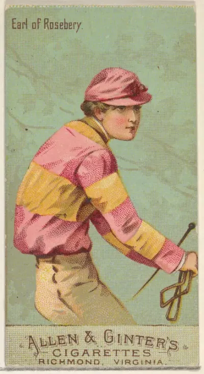 Duke of Rosebery, from the Racing Colors of the World series (N22b) for Allen & Ginter Cigarettes