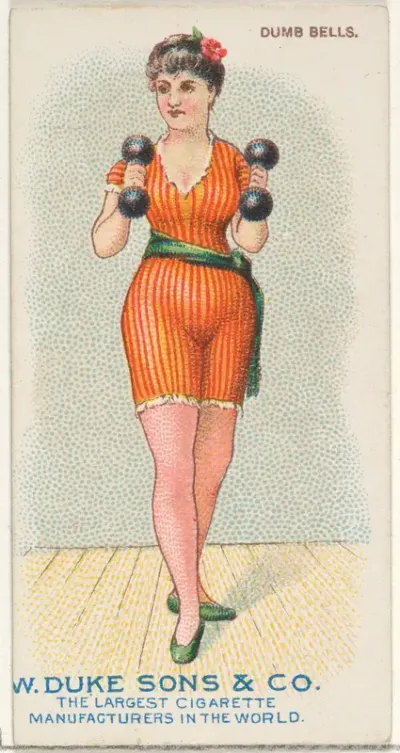 Dumb Bells, from the Gymnastic Exercises series (N77) for Duke brand cigarettes