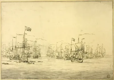 Dutch and English Fleets