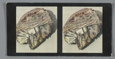 Dwarsdoorsnede van agaatsteen