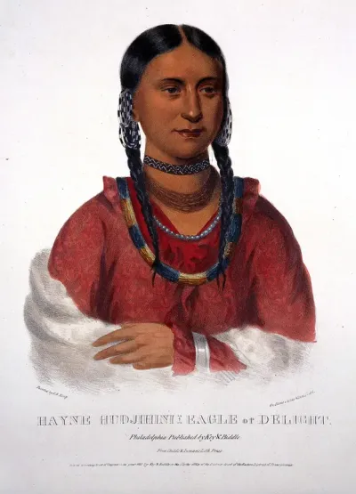 Eagle of Delight, a native American woman of the Oto (Otoe) tribe