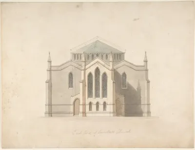 East End of Tunstall Church (recto and verso)