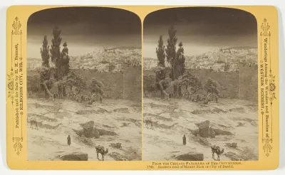 Eastern end of Mount Zion or City of David, from the series "The Chicago Panorama of The Crucifixion"