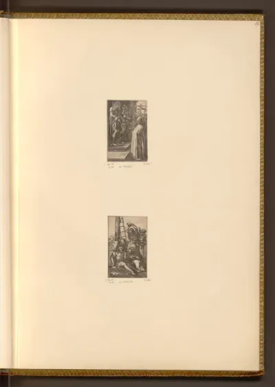 Ecce Homo (Kupferstich-Passion, 8); Die Beweinung (Kupferstich-Passion, 12)