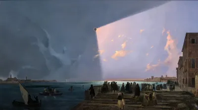 Eclips of the Sun in Venice in July 8, 1842