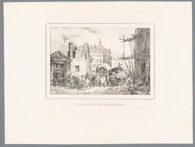 'Écossaise'-omnibus in de verdrukking