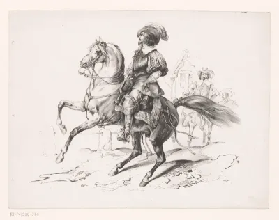 Edelman te paard