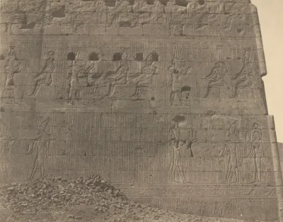Edfu-Sculptures and Inscriptions on Oriental Face