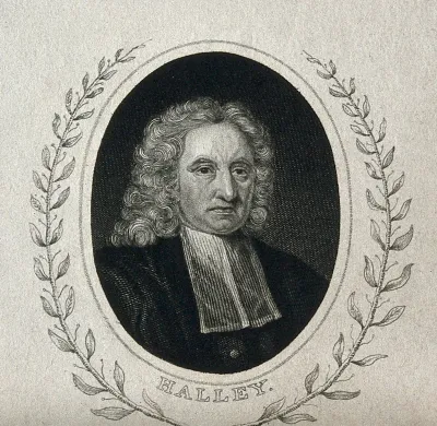 Edmund Halley. Line engraving after M. Dahl