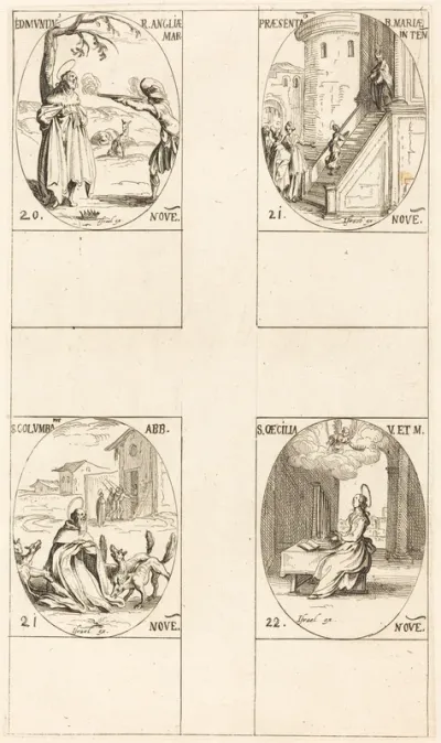 Edmund, King of England, Martyr; Presentation of the Virgin; St. Columban; St. Cecelia
