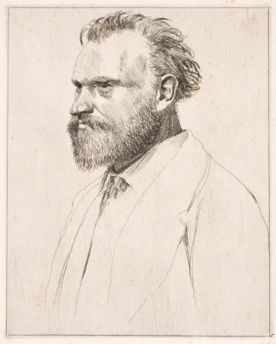 Edouard Manet, buste, 3/4 mod venstre
