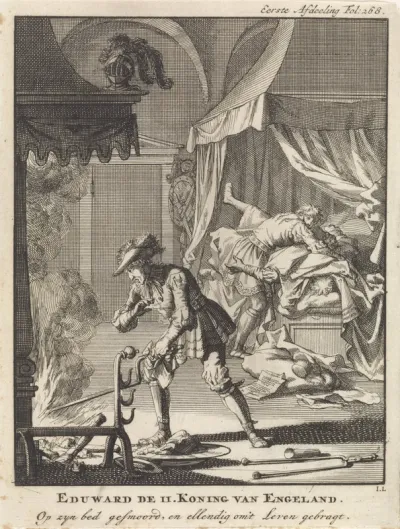 Eduard II van Engeland vermoord in zijn slaapkamer, 1327