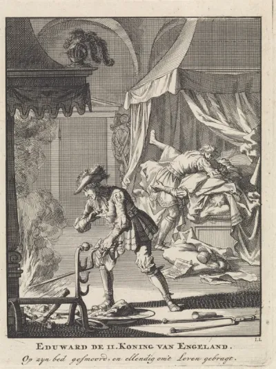 Eduard II van Engeland vermoord in zijn slaapkamer, 1327