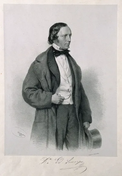 Eduard Lumpe. Lithograph by F. Kriehuber, 1862