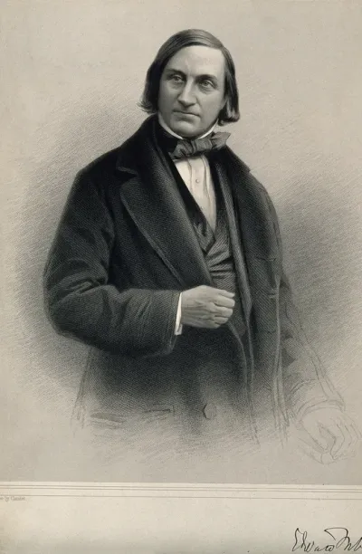 Edward Forbes. Lithograph after A. Claudet
