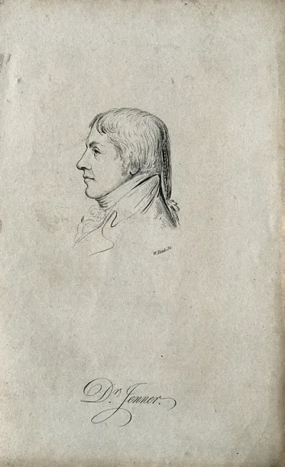 Edward Jenner. Line engraving by W. Read
