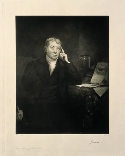 Edward Jenner. Photogravure after J. Northcote, 1803