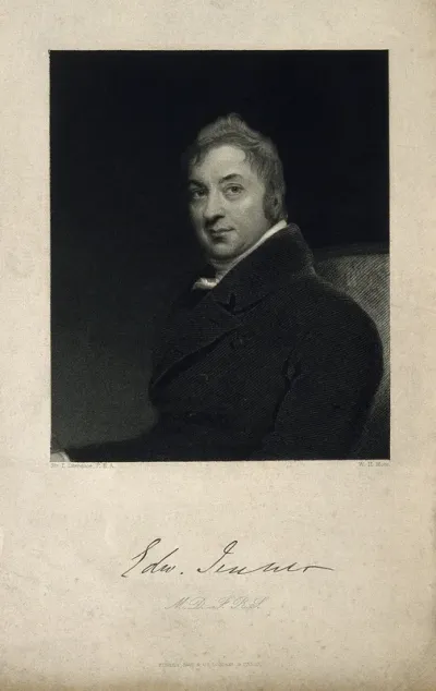 Edward Jenner. Stipple engraving by W. H. Mote after Sir T. Lawrence