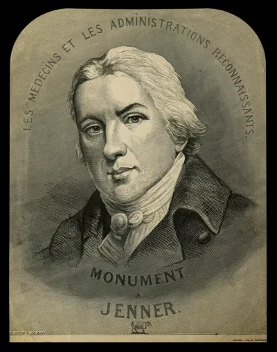 Edward Jenner. Wood engraving by W. Brown after J. R. Smith, 1800
