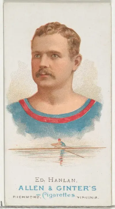 Edward "Ned" Hanlan, Oarsman, from World's Champions, Series 1 (N28) for Allen & Ginter Cigarettes