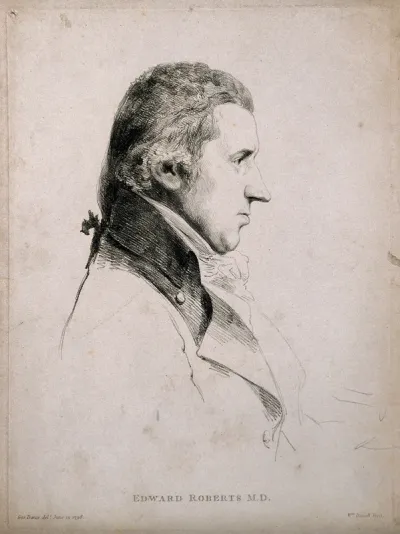 Edward Roberts. Soft ground etching by W. Daniell after G. Dance, 1798