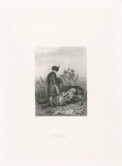Edward Waverley op een slagveld