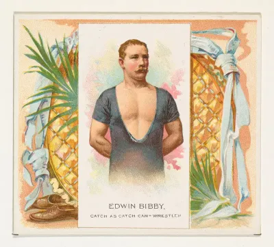 Edwin Bibby, Catch as Catch Can- Wrestler, from World's Champions, Second Series (N43) for Allen & Ginter Cigarettes