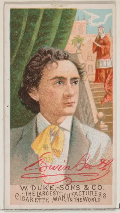 Edwin Booth, from the series Great Americans (N76) for Duke brand cigarettes