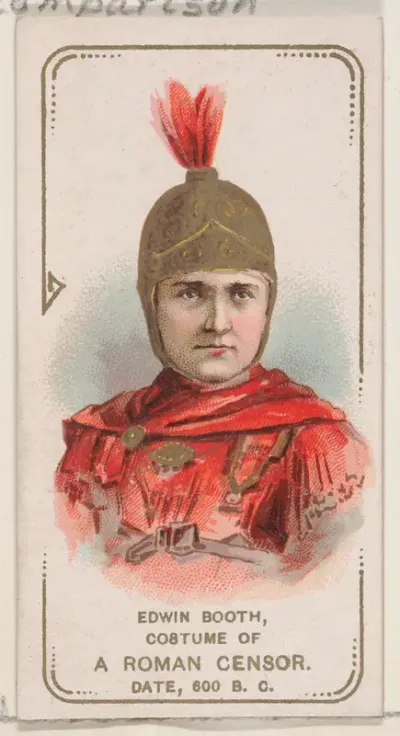 Edwin Booth in the Costume of a Roman Censor from 600 B.C., from the set Actors and Actresses, First Series (N70) for Duke brand cigarettes