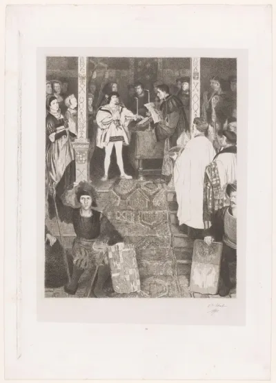 Eedaflegging van keizer Karel V