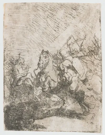 Een cavaleriegevecht