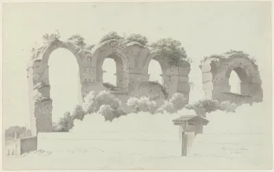 Een deel van een aquaduct in Rome
