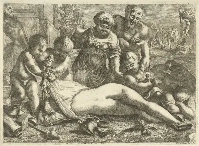 Een dronken bacchante