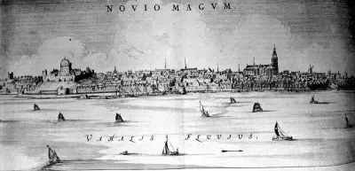 Een gravure gezien vanuit het Noorden